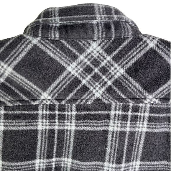 O'Neill Shirt Boys XL Dark Gray Super Fleece Snap Front Standard Fit Outdoorsy - Picture 4 of 10